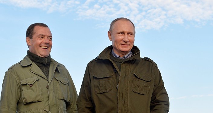 Владимир Путин и Дмитриј Медведев