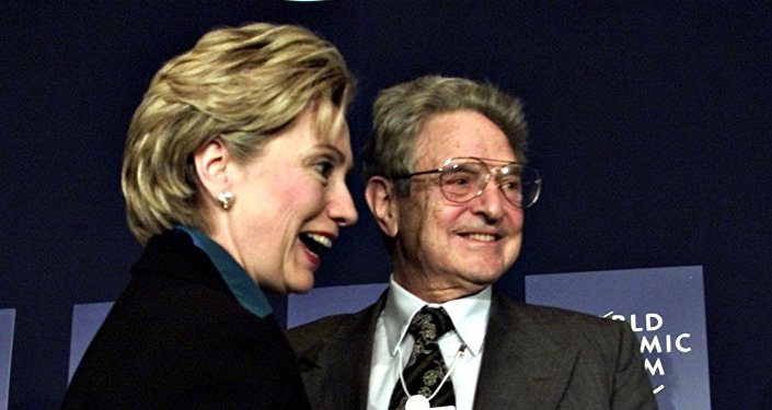 Хилари Клинтон и Џорџ Сорош 2002
