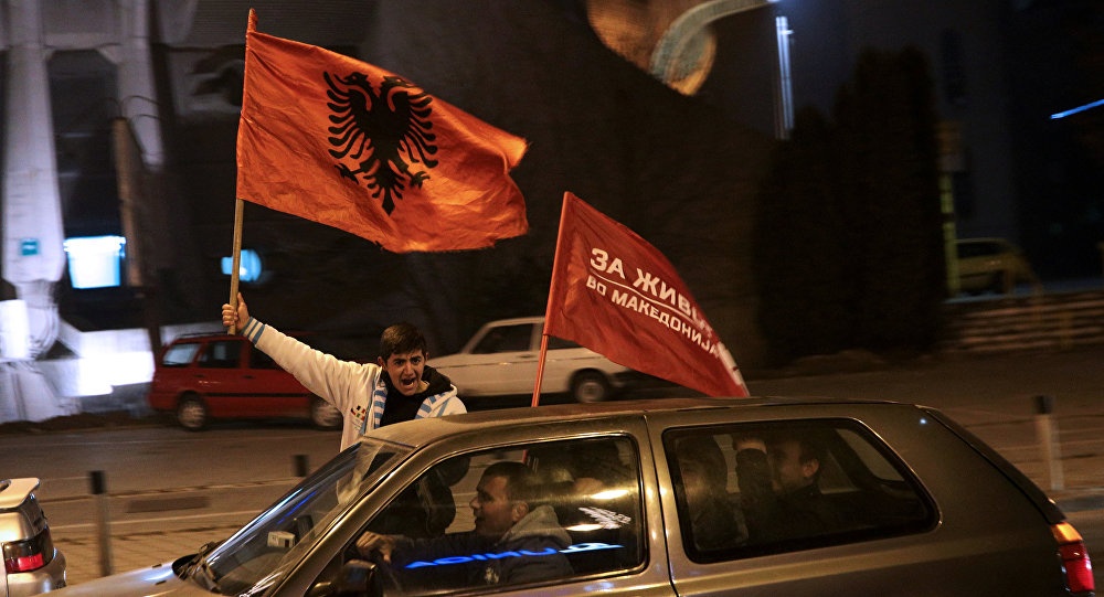 Присталице опозиције на улицама Скопља