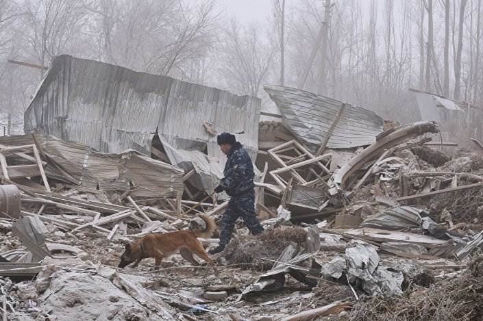 Место пада туског авиона у близини Бишкека