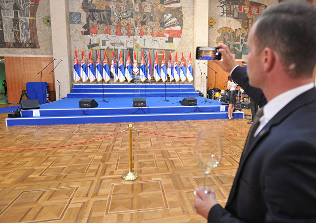 Све је спремно за говор председника Алкесандра Вучића