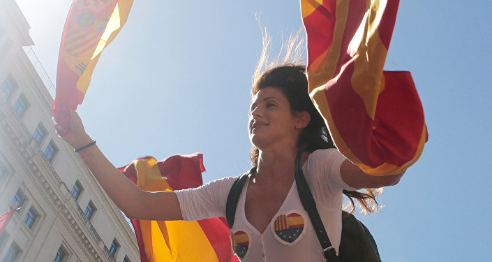 Протест у Барселони за јединство Шпаније