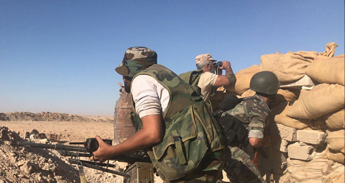 Борци сиријске војске у области Дејр ел Зора