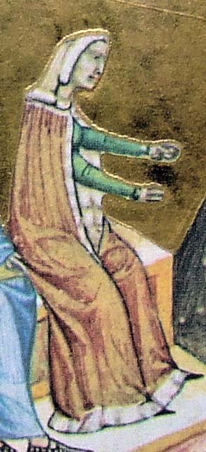 Јелена, кћерка рашког жупана Уроша I, која је удајом за Белу Слепог постала угарска краљица и стварни владар у земљи. Илсутрација из средњевековне хронике приказује је на престолу како наређује погубљење 68 угарских великаша који су ослепели њеног мужа.
