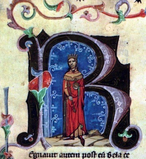 Угарски краљ Бела II Слепи. Владао је од 1131. до 1141. уз помоћ своје супруге Јелене и њеног брата Белоша.